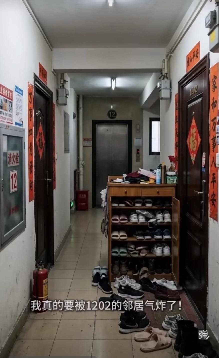公摊面积，摆一溜小鞋柜，非常实用，好像家里的鞋有地方放了。