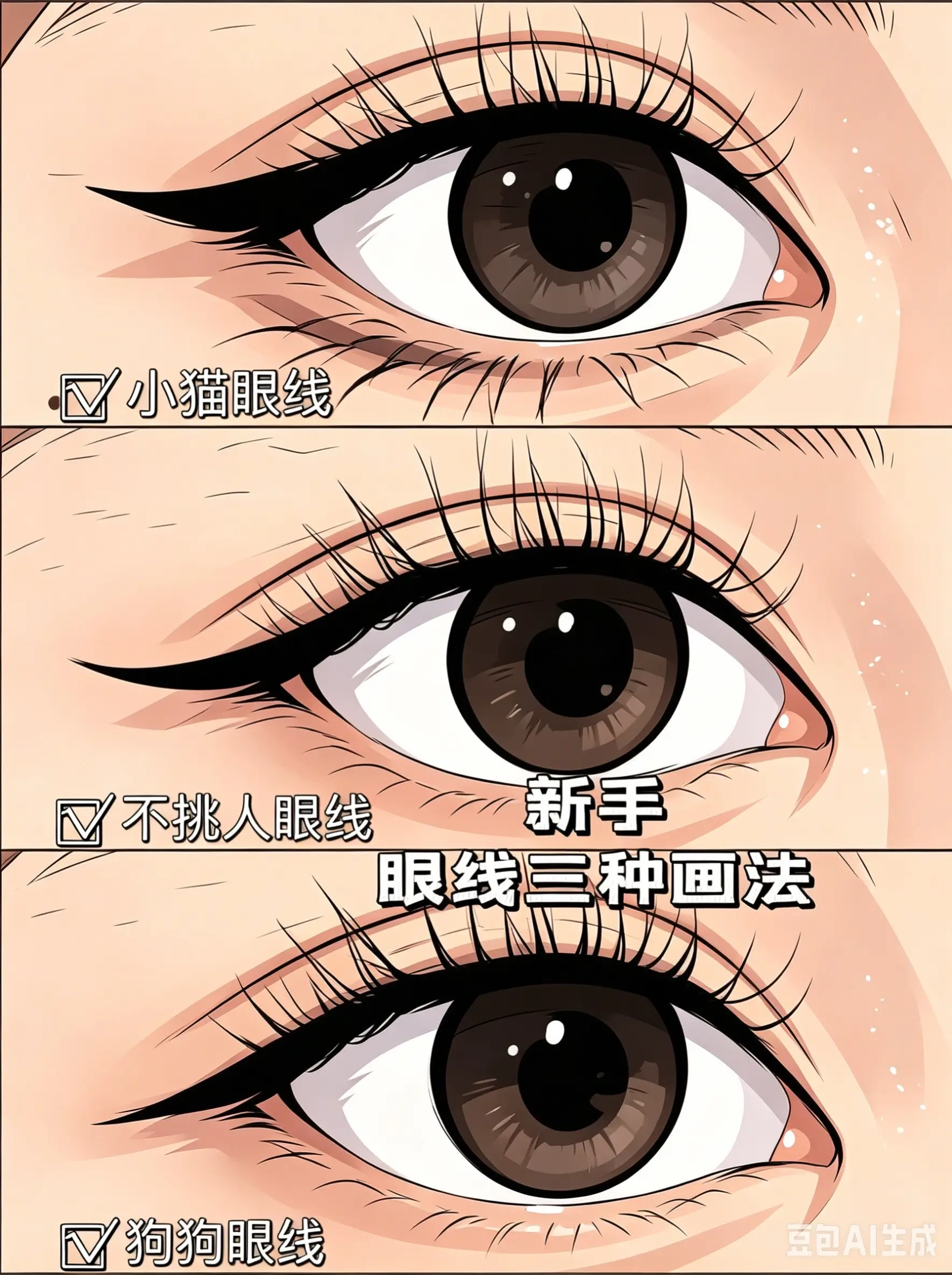 3S教会你画眼线。