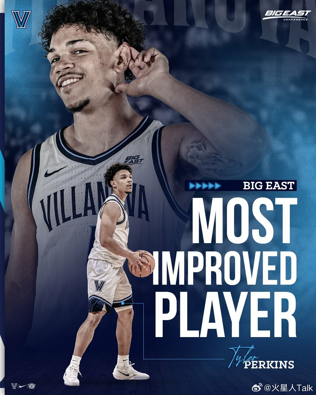 NCAA男篮 2025-2026赛季Big East联盟常规赛表现奖和最佳阵容。