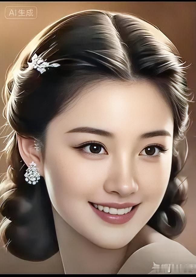 这是一位漂亮的女生画像。女性样子