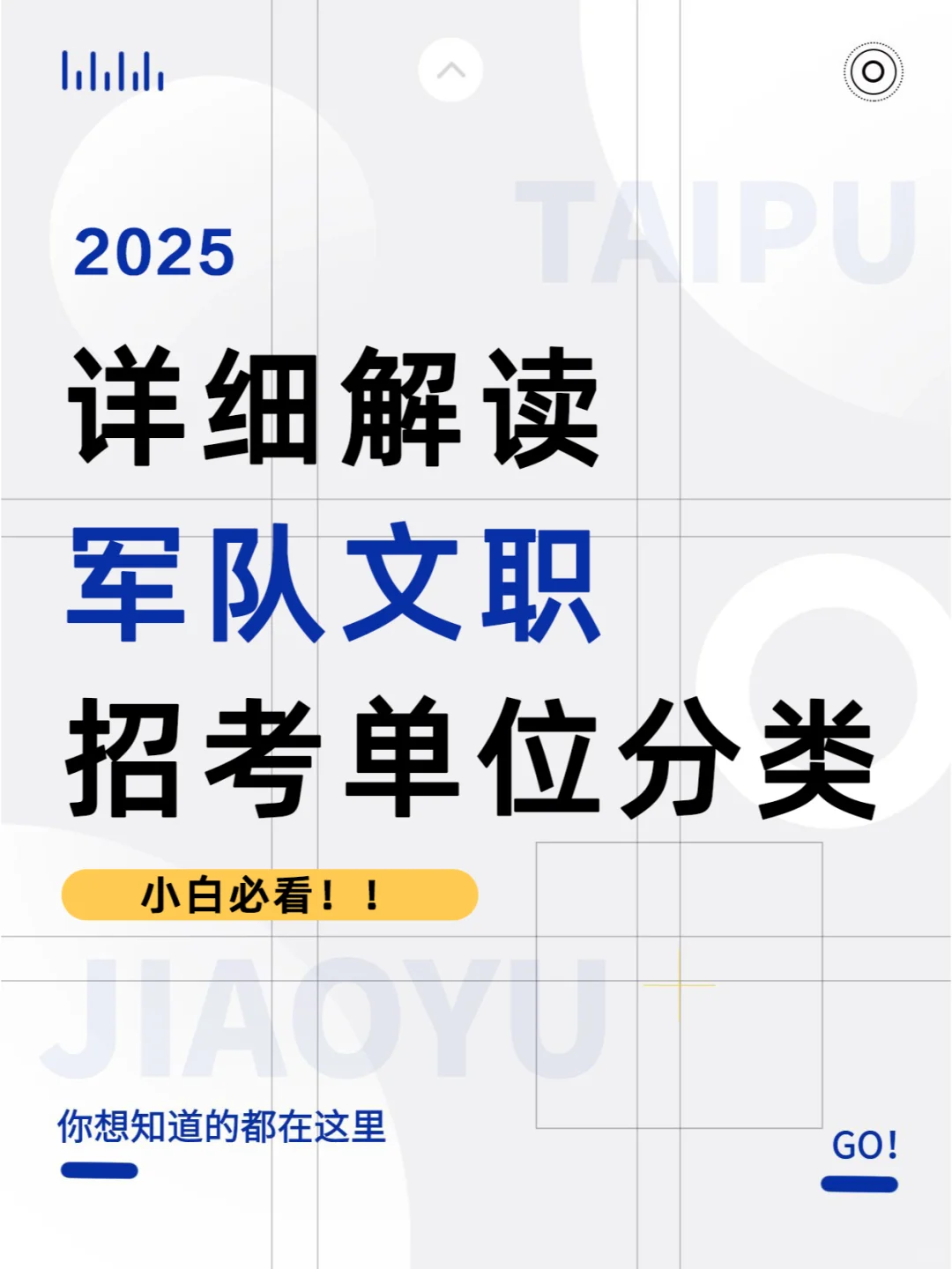 军队文职招考单位分类&岗位介绍
