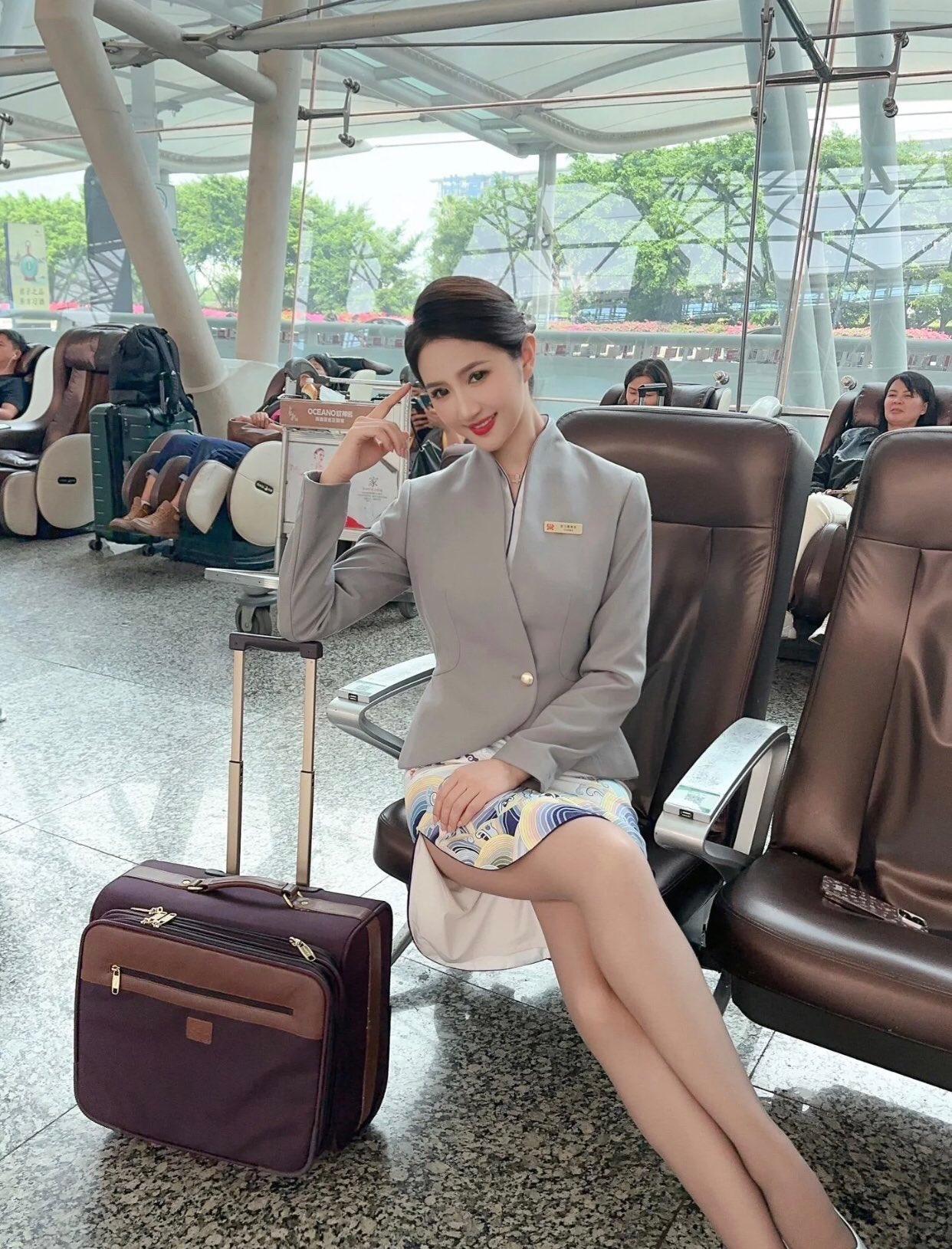 海航空姐＃空姐vlog日常优雅气质