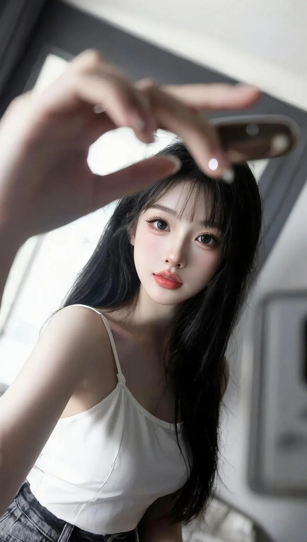 手势自拍 ai创作 AI创作  全新AI写真想跪下来求自己别玩写真了