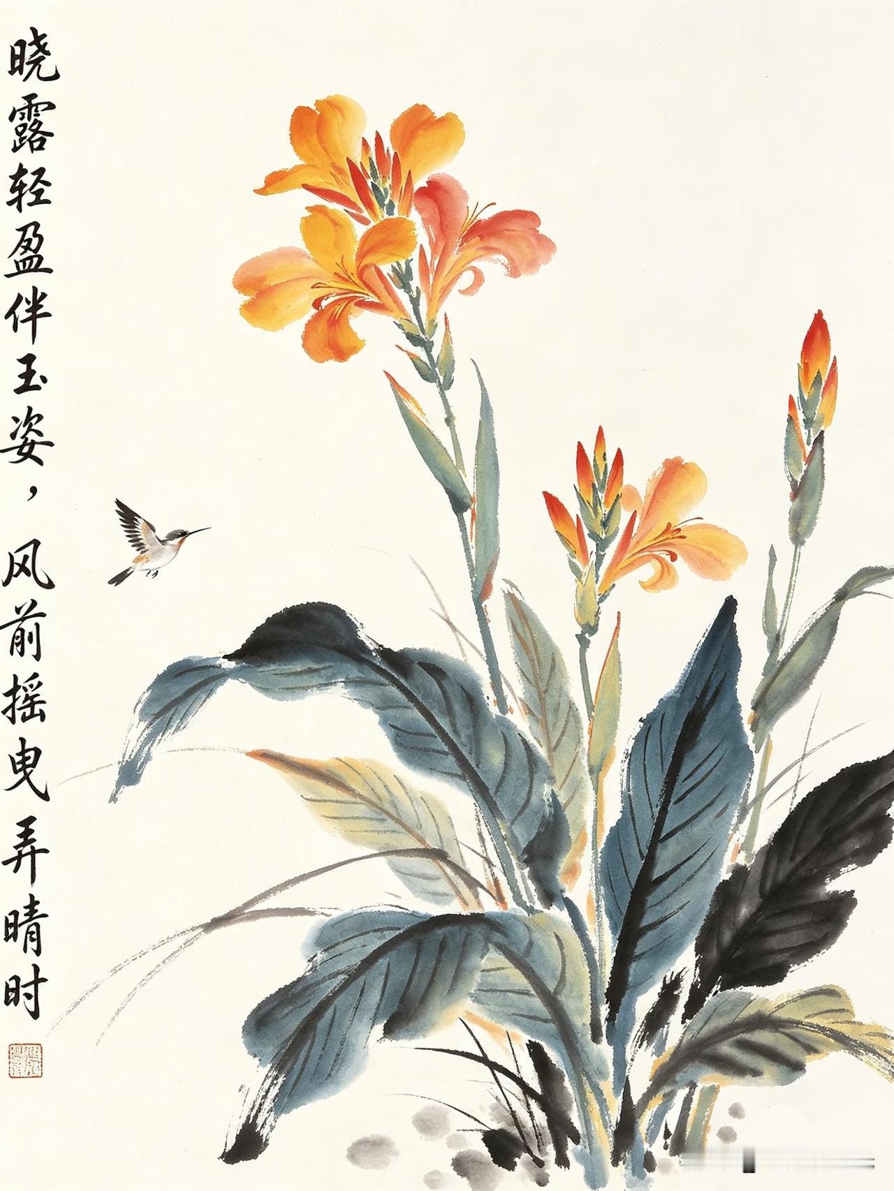 墨染芳心展，风雨伴花吟，水墨寄深情。
我的快乐星球水墨风花卉图分享
中式墨韵图 