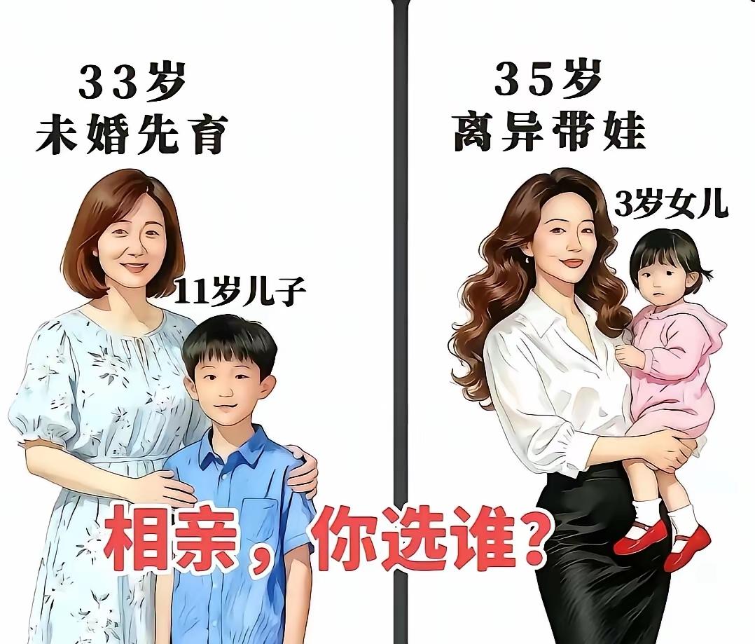 这次相亲，我选33岁未婚带个小男孩的美女，好歹也是头婚。一看就是善良朴素，能干低