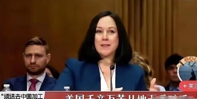 一位美国稀土专家说，他们费尽周折从地下开采出稀土，最后还得运到中国去加工，这情况