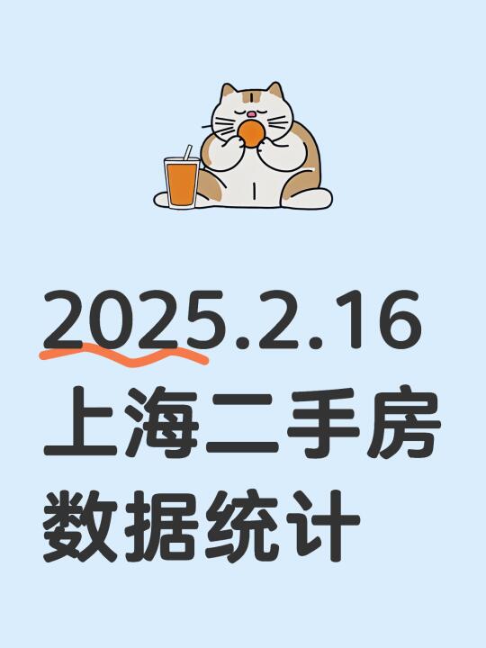 2025.2.16上海二手房数据统计