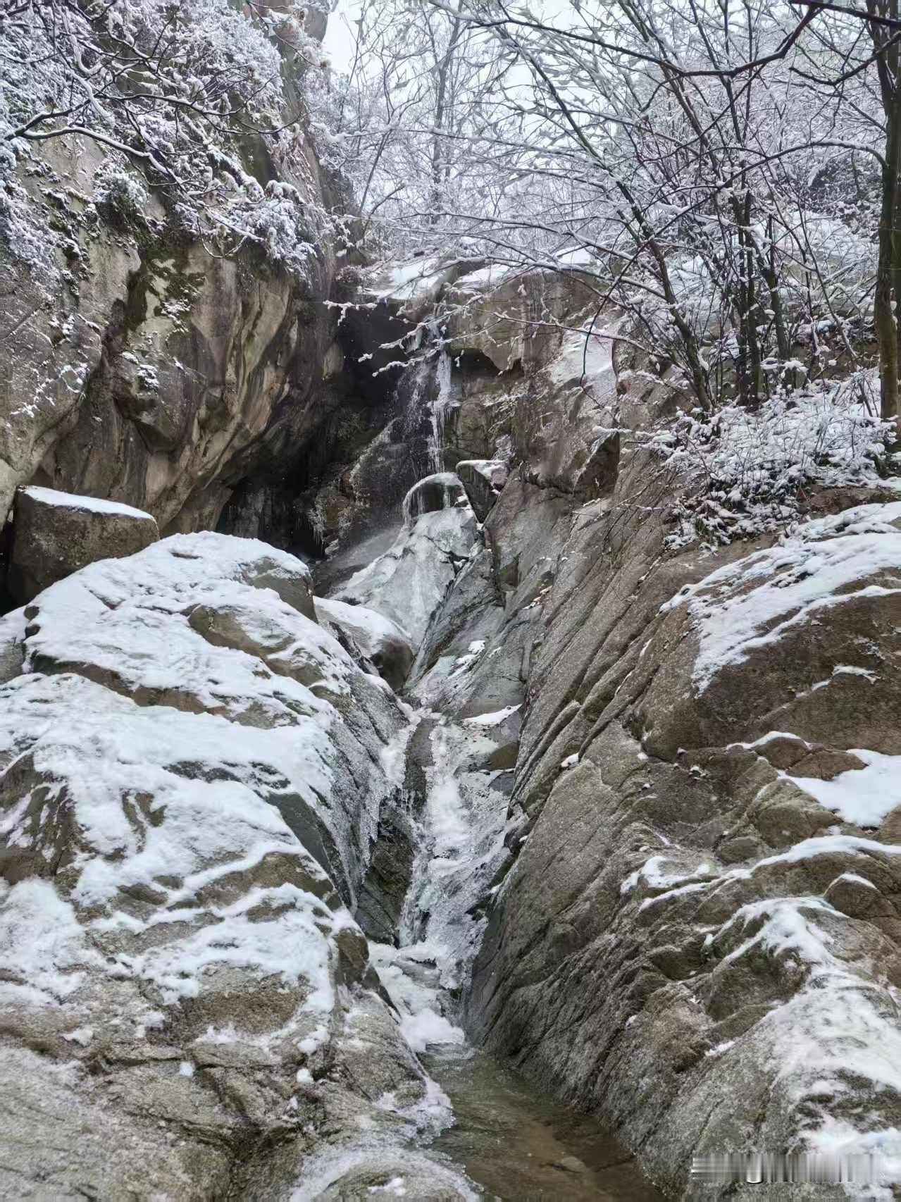 2026，新年第三天，西安白石峪里，雪下的太嗨了，山里的世界好安静，让人感到安心