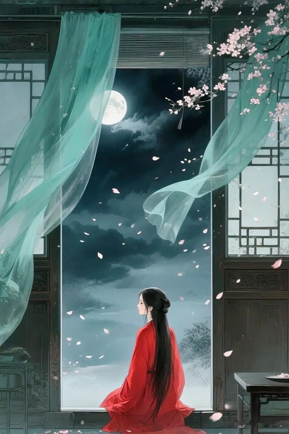 【上联】夜长人寂寂
【上联】月落眉间愁几许
【下联】[灵光一闪][灵光一闪][灵