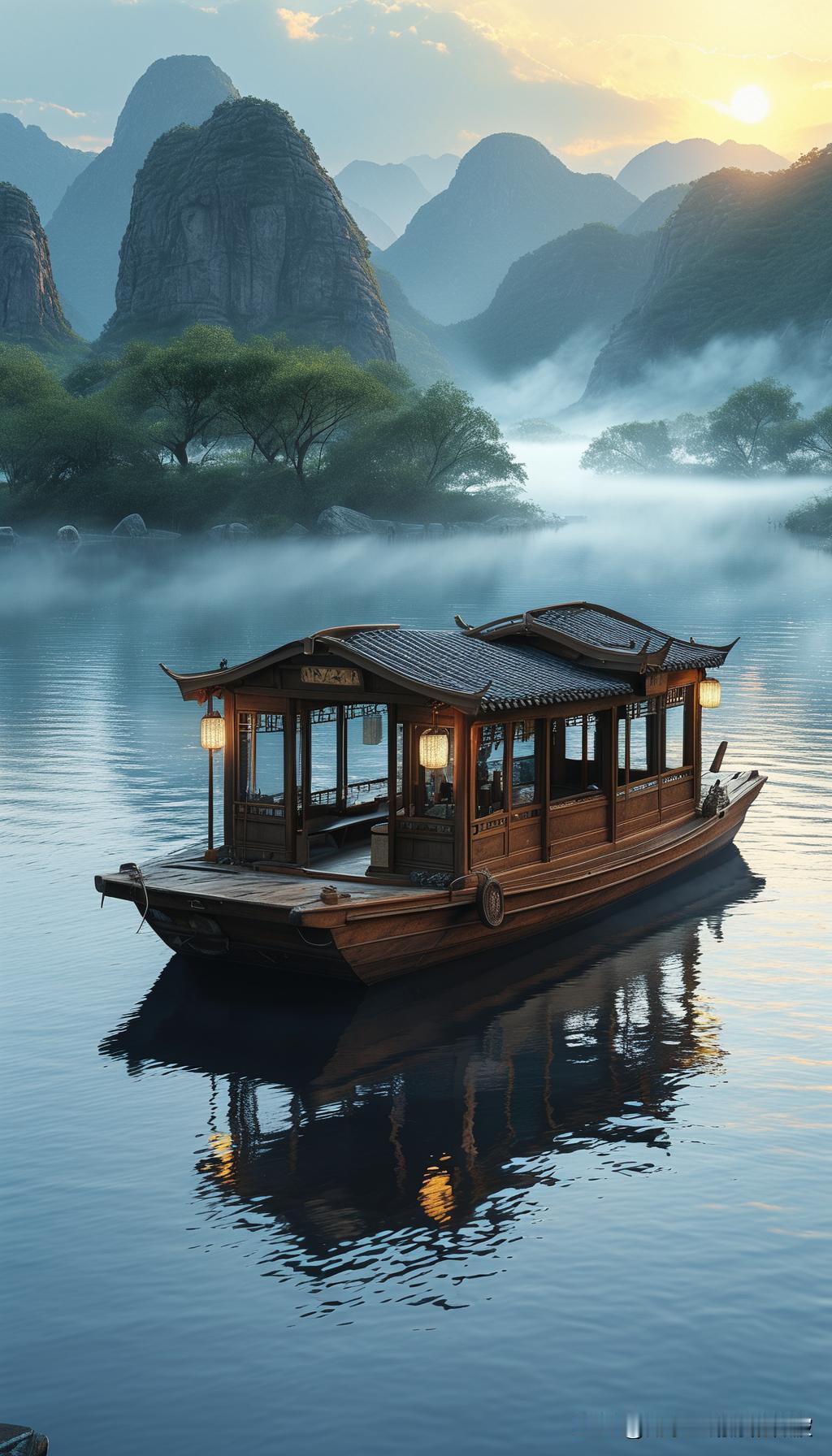 上联：闲舟游碧水
下联：静夜听清风
 横批：怡然自得