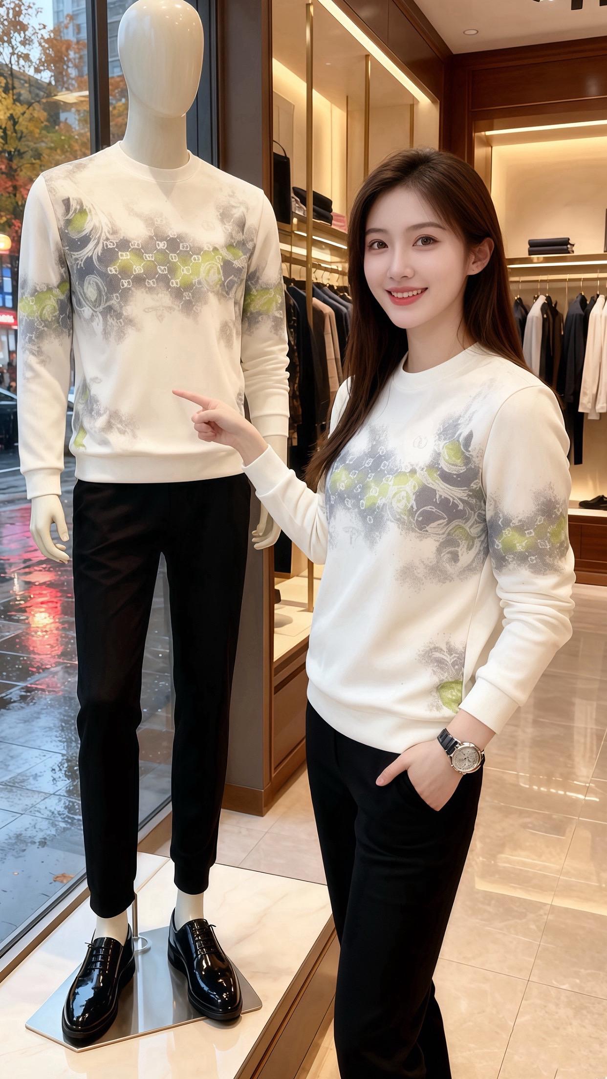 秋雨裹着桂香的傍晚，林晚在咖啡馆翻杂志，身上的奶白卫衣缀着灰绿印花，指...