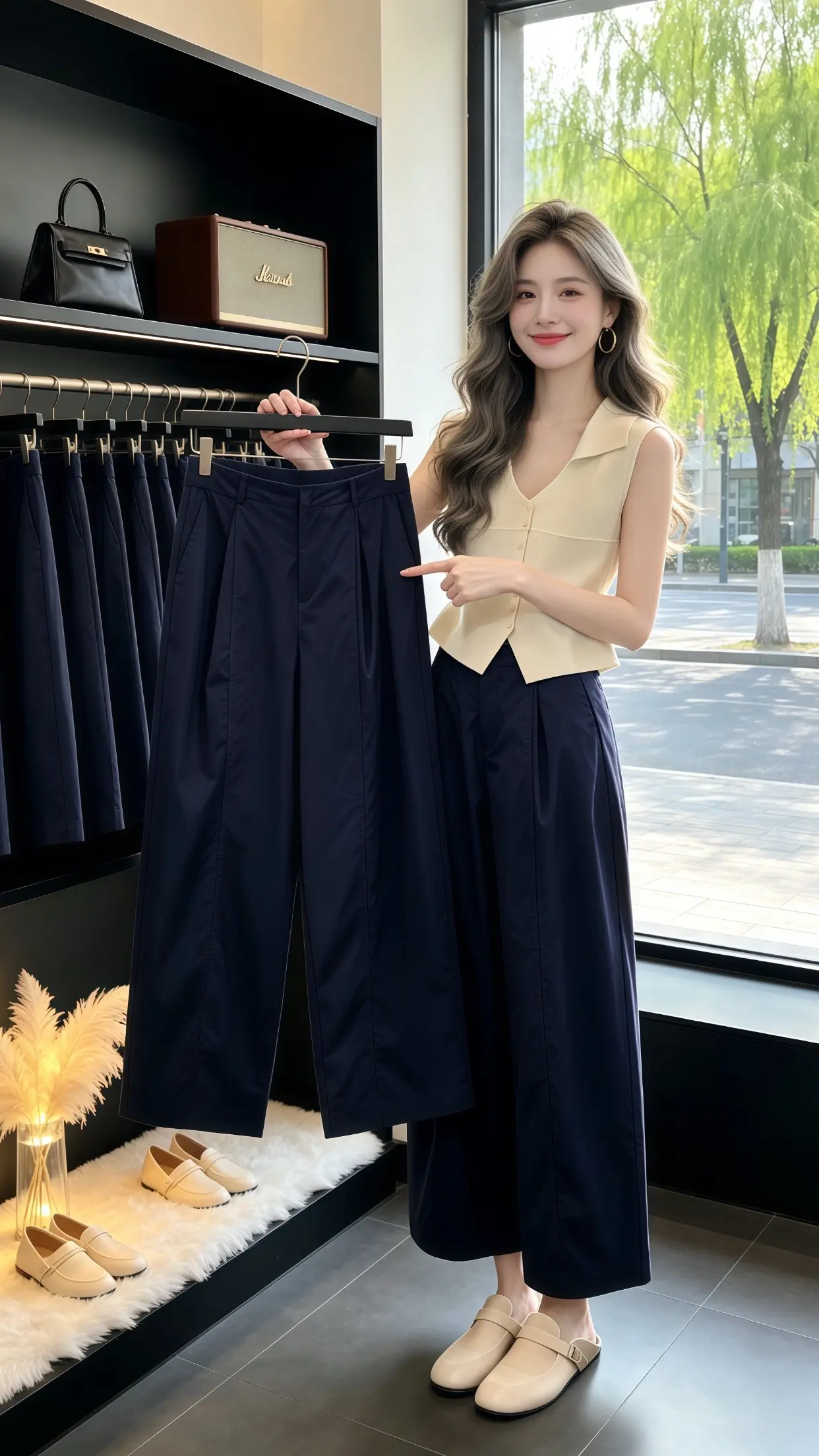 高级垂坠感阔腿裤 穿出自己的风格 夏季穿搭 一眼就爱上的神裤 温柔气质通勤裤