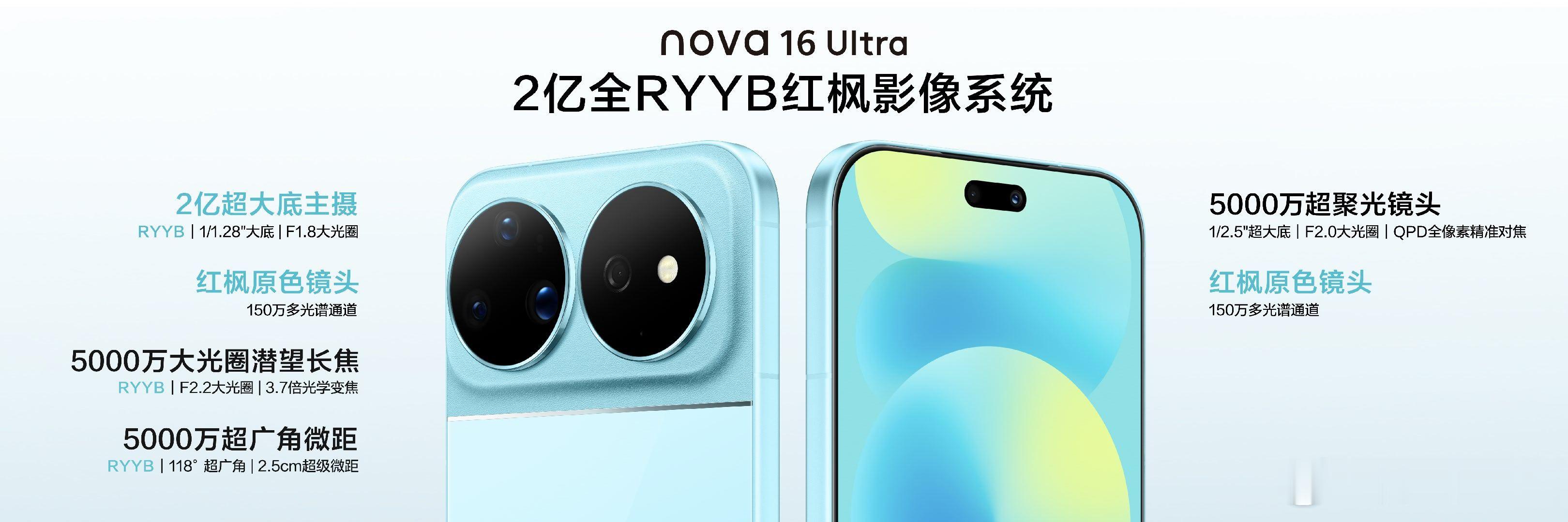 本以为nova 15系列的前后双红枫影像就已经够用了，没想到这次华为nova 1