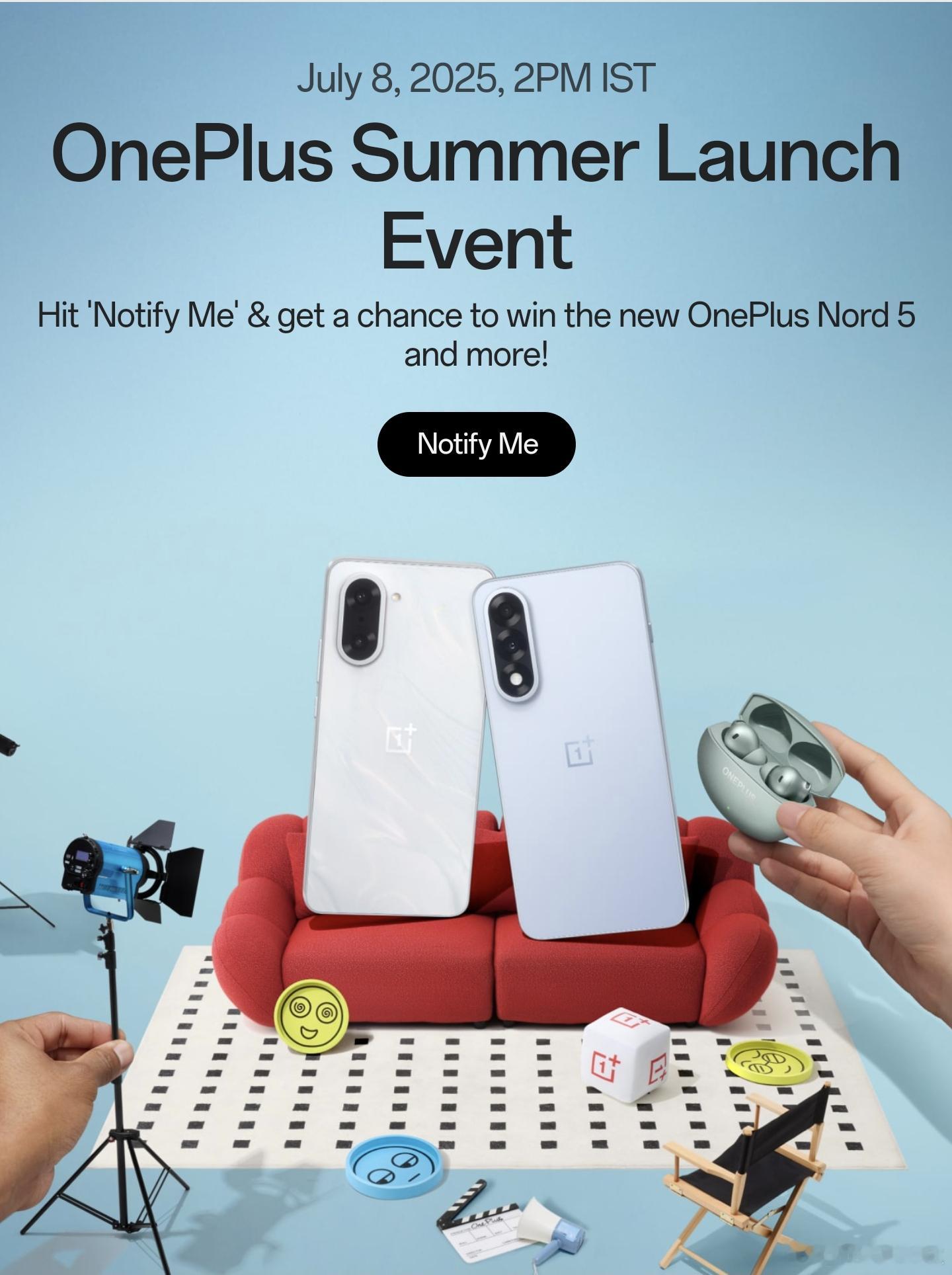 一加Nord 5 和一加Nord CE5 快来了，7月8号印度发布，坐等[开学季