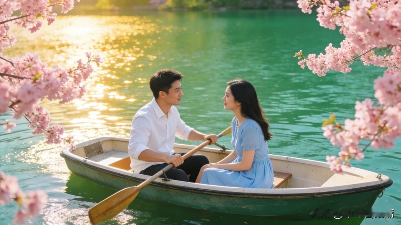 一船春色，半江温柔：这才是中国人最向往的春天
 
上联：桃红迷丽日
下联：水碧漾