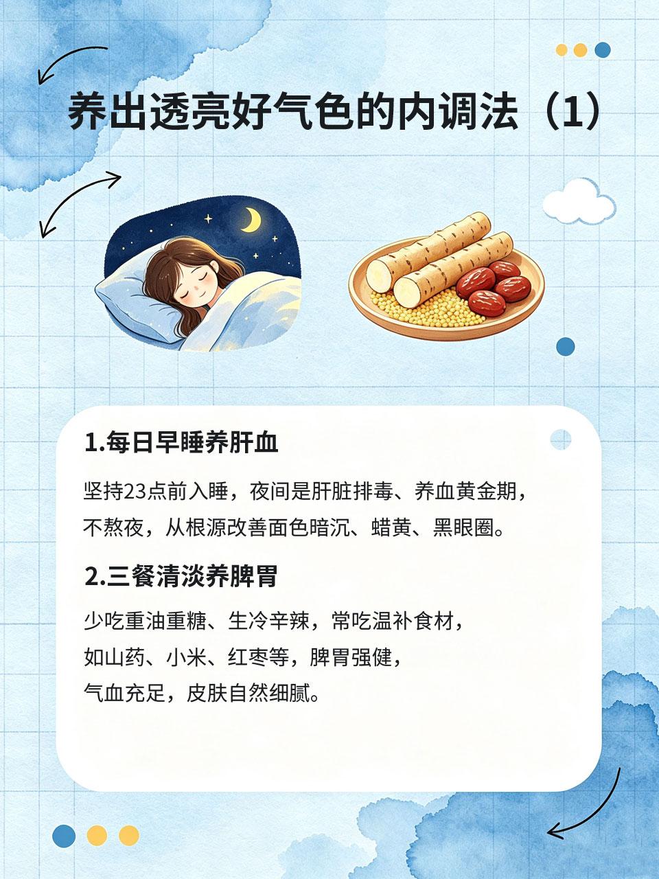 坚持内调3个月，素颜状态被问爆秘诀
很多女生依赖化妆品遮盖暗沉、黄气、瑕疵💄，