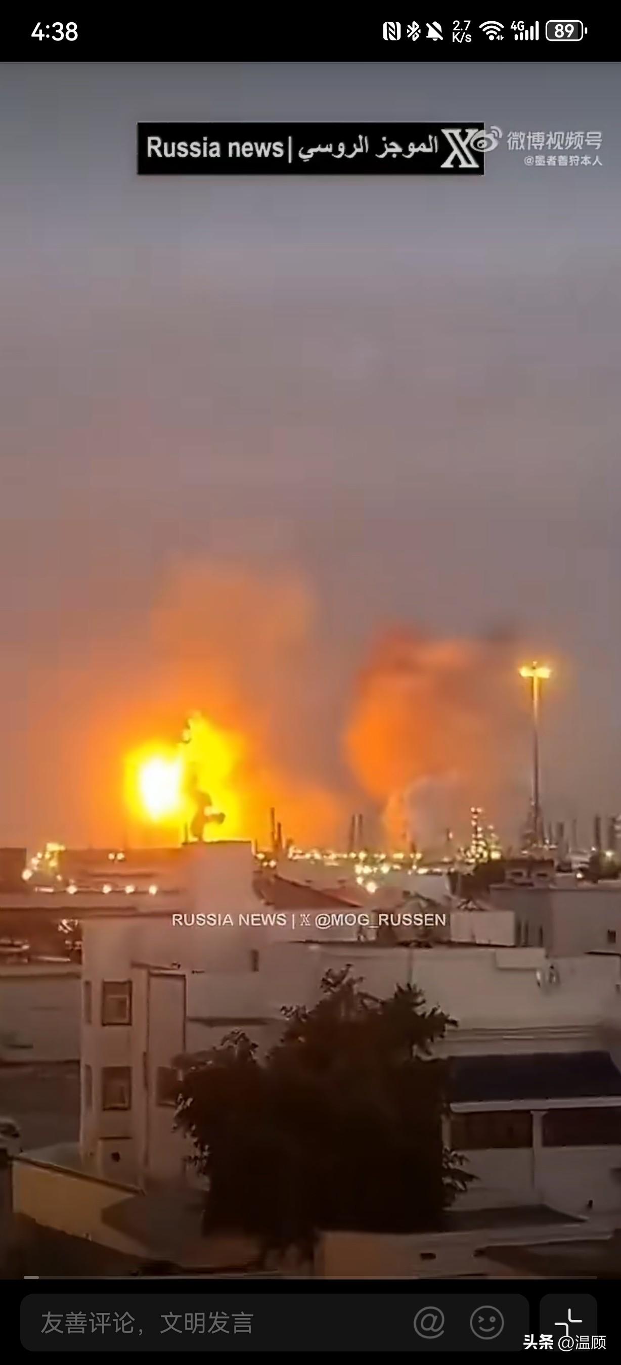 🔥火光冲天！巴林炼油厂遭伊朗导弹直击，美军后院被炸穿！
作为美军中央司令部、第