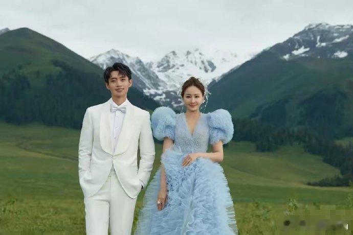 魏晨在阿勒泰拍的婚纱照也太美了 