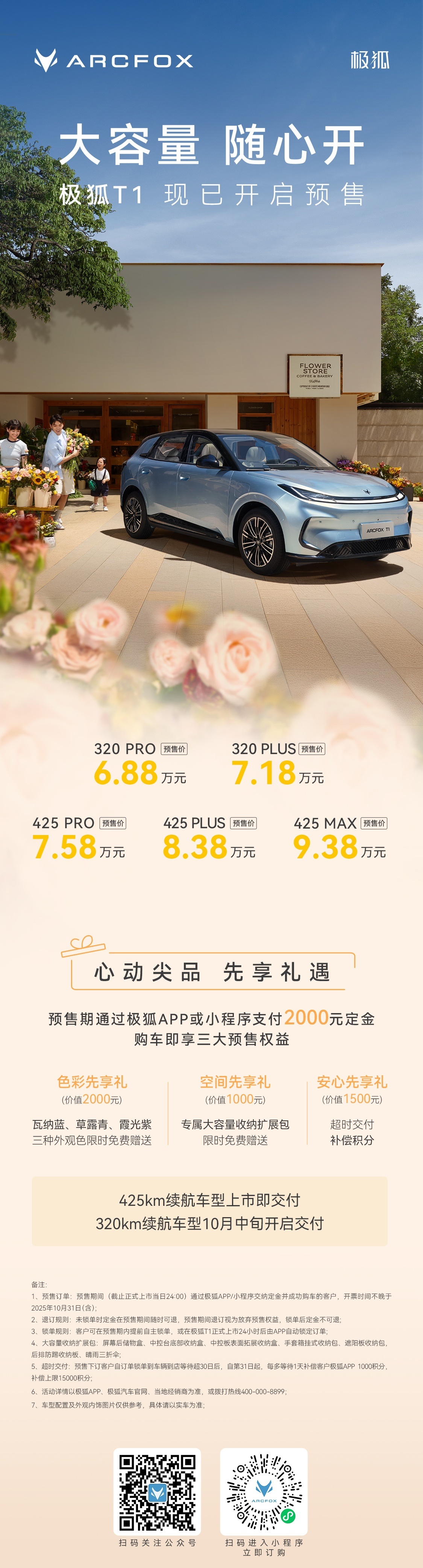 极狐T1家庭精品纯电新标杆 烧一赔一，这承诺够意思吗？极狐T1今晚开启预售，五个