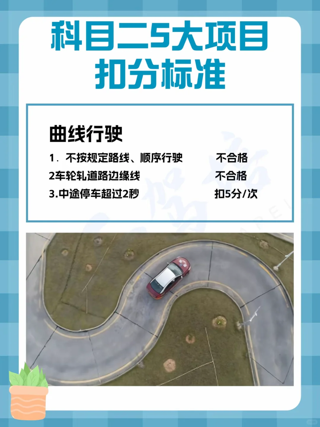 科目二五大项目‼️