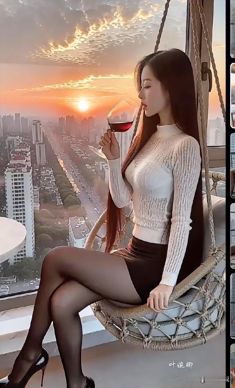 都市黄昏，独酌时光，静享生活