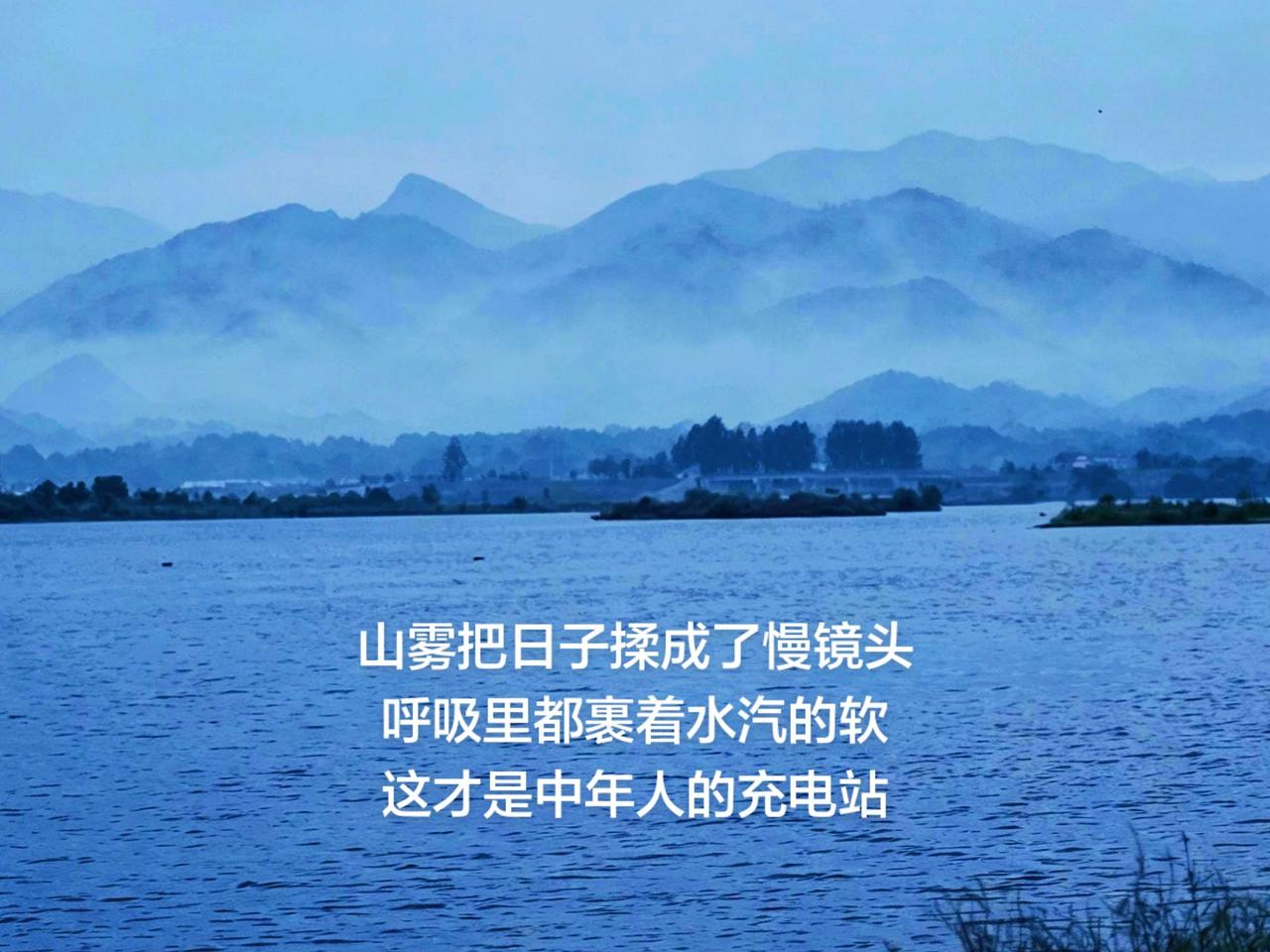 山雾把日子揉成了慢镜头
呼吸里都裹着水汽的软
这才是中年人的充电站

我的图片 
