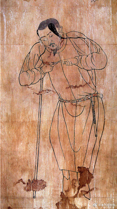 #小猿的早安#快来看啊，这里有个人在剪指甲图|侍从图 内蒙古库伦旗乃林稿公社前勿