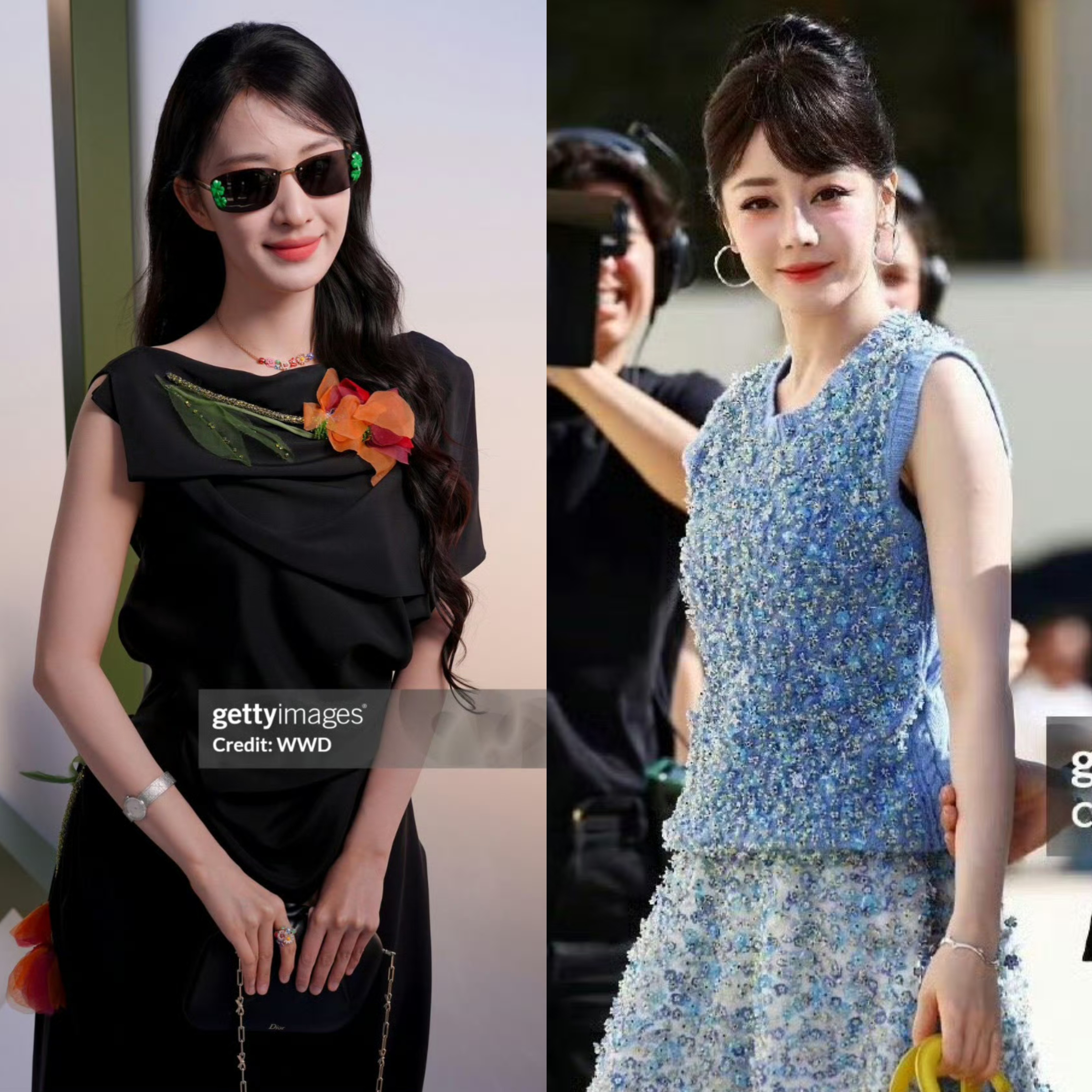Dior大秀，王楚然、迪丽热巴G社生图，王美女有资质超越热巴成为迪奥新宠吗？ 