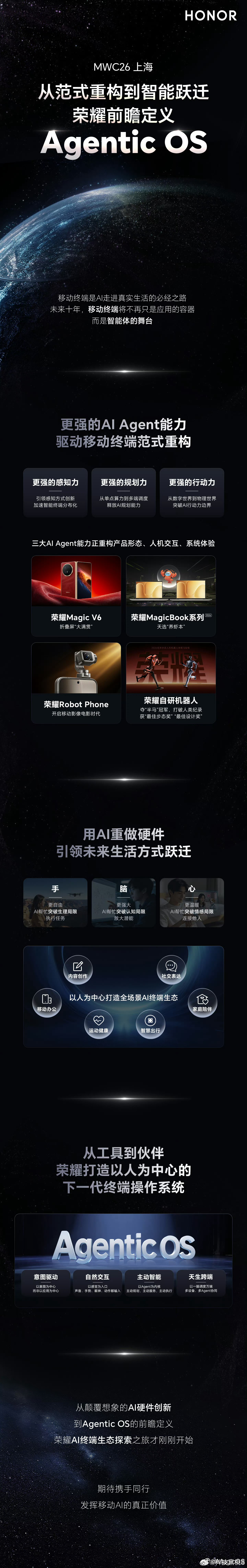 以后我们手里的电子设备不再只是单纯工具，会变成贴心的智能伙伴。一起来看看荣耀AI