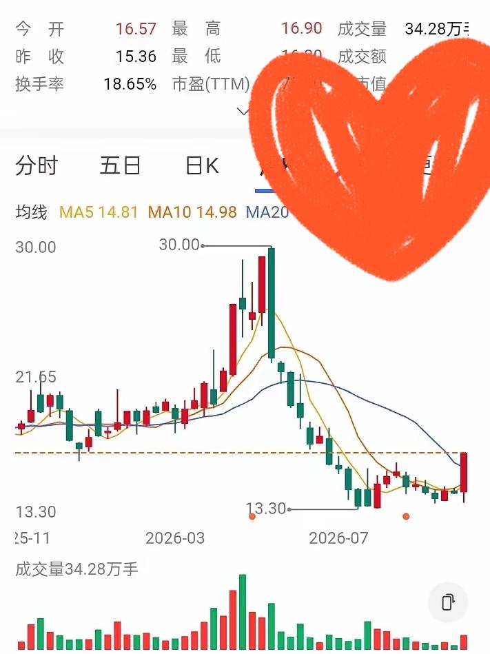 以为网友在20元的时候买入25000股，花50万本金。跌到13.3元，他连打开账