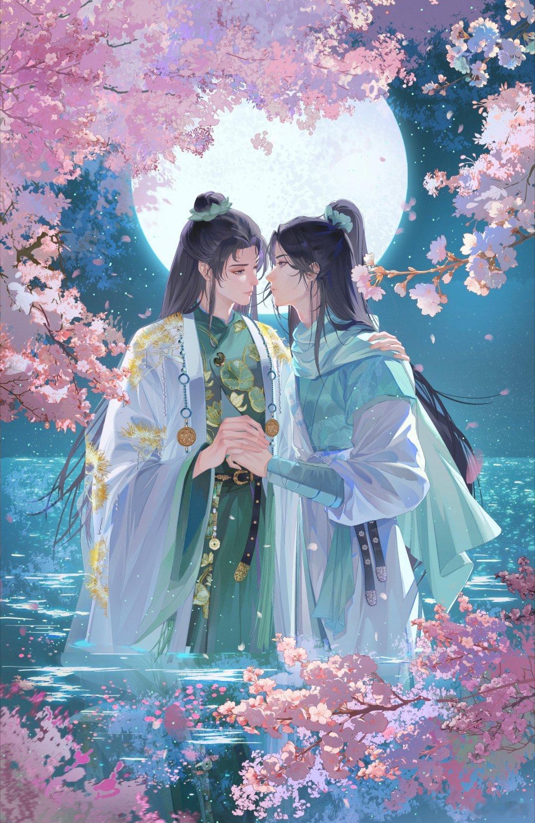 慎奚 月下咫尺，心上千山  眼前人是心上人慎奚