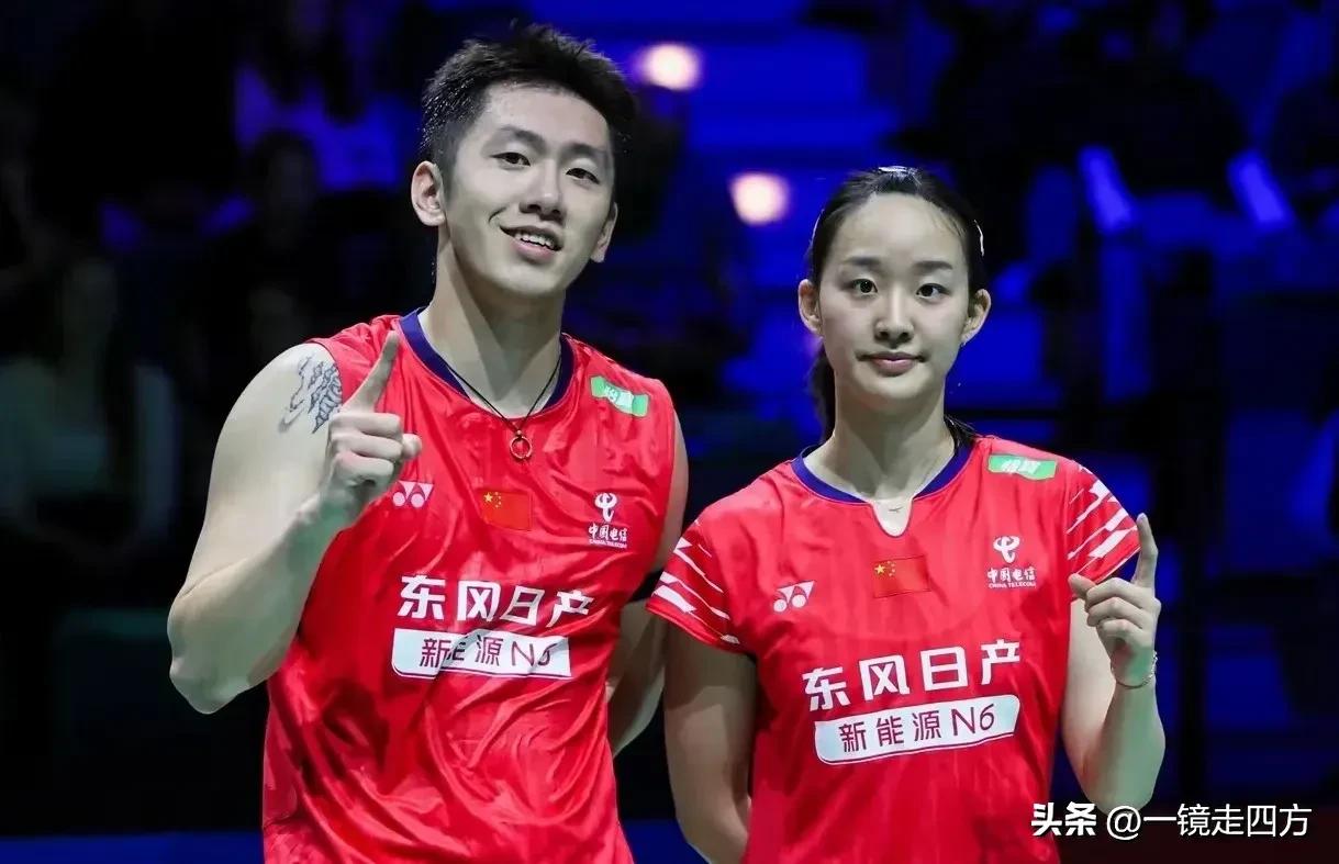 刚刚结束了的德国羽毛球公开赛混双决赛，中国队的程星/张驰以21-12、21-17