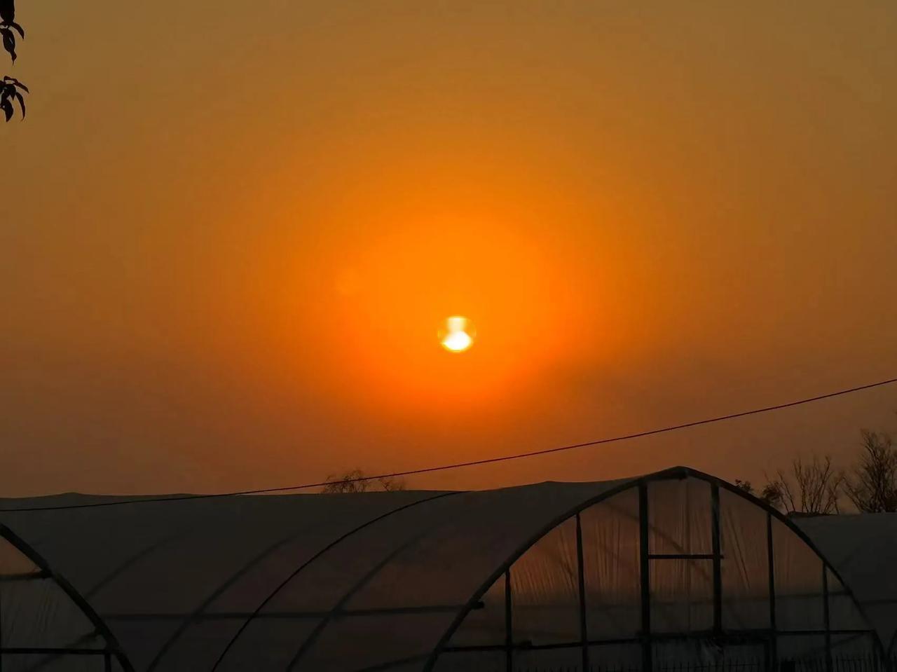 冬日生活打卡季夕阳很美