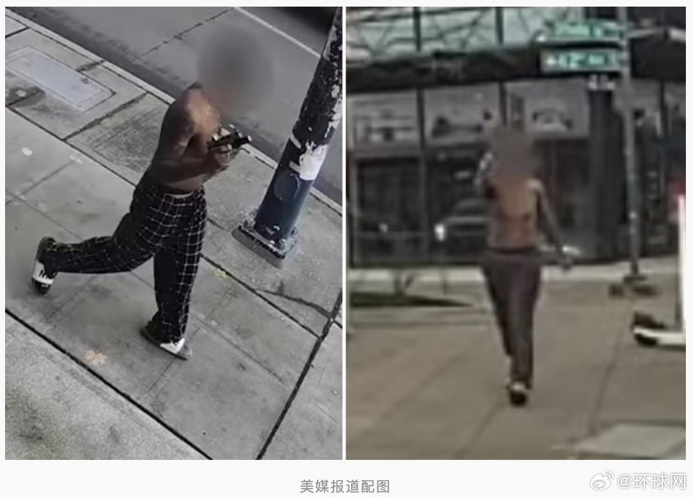 #美一男子赤裸上身持枪游荡被击毙#【美媒：美国一男子赤裸上身持枪在街上游荡，被警