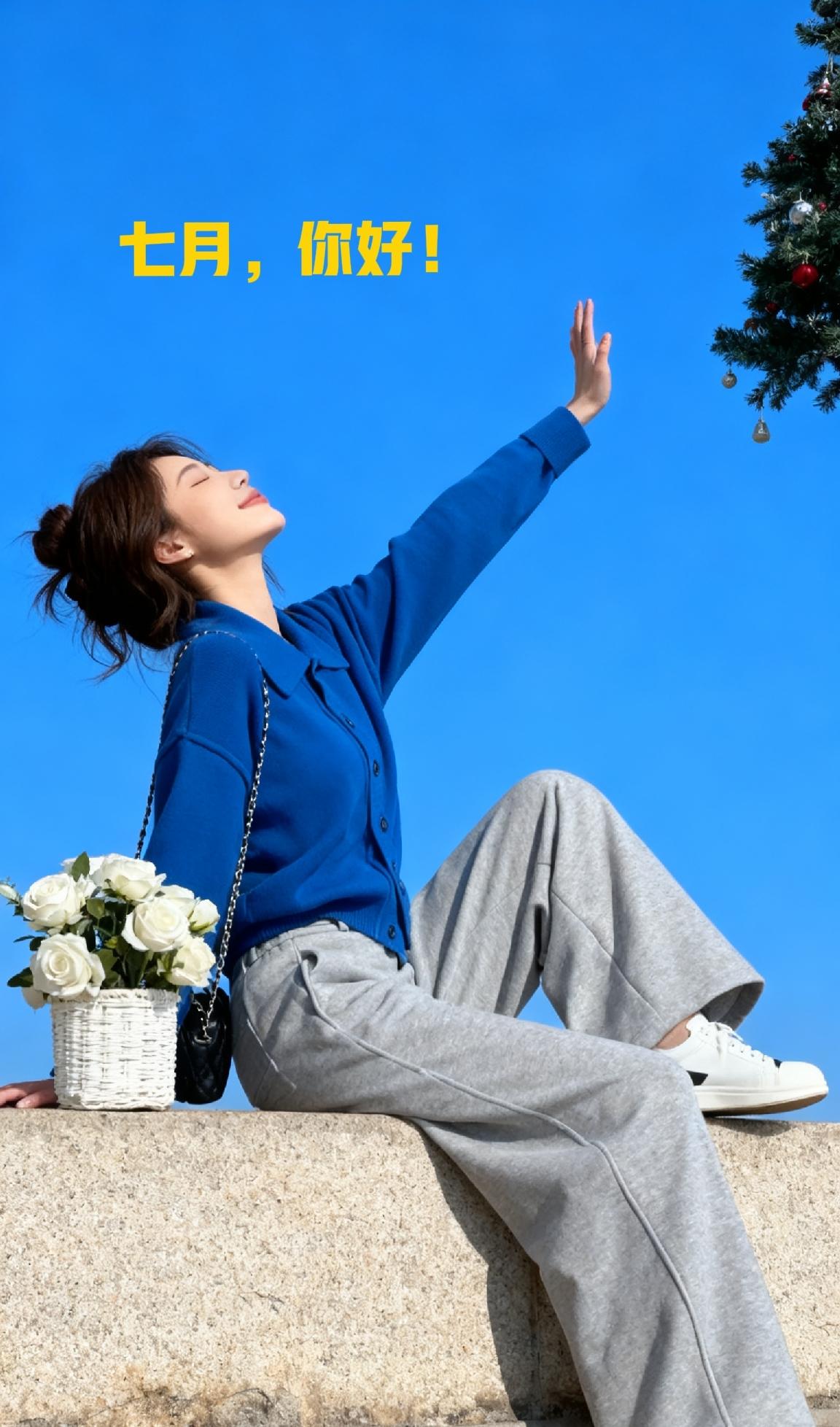你好，崭新七月☀️
温热夏风漫吹人间
愿七月所有日常，皆闪闪发光，温柔如愿💖