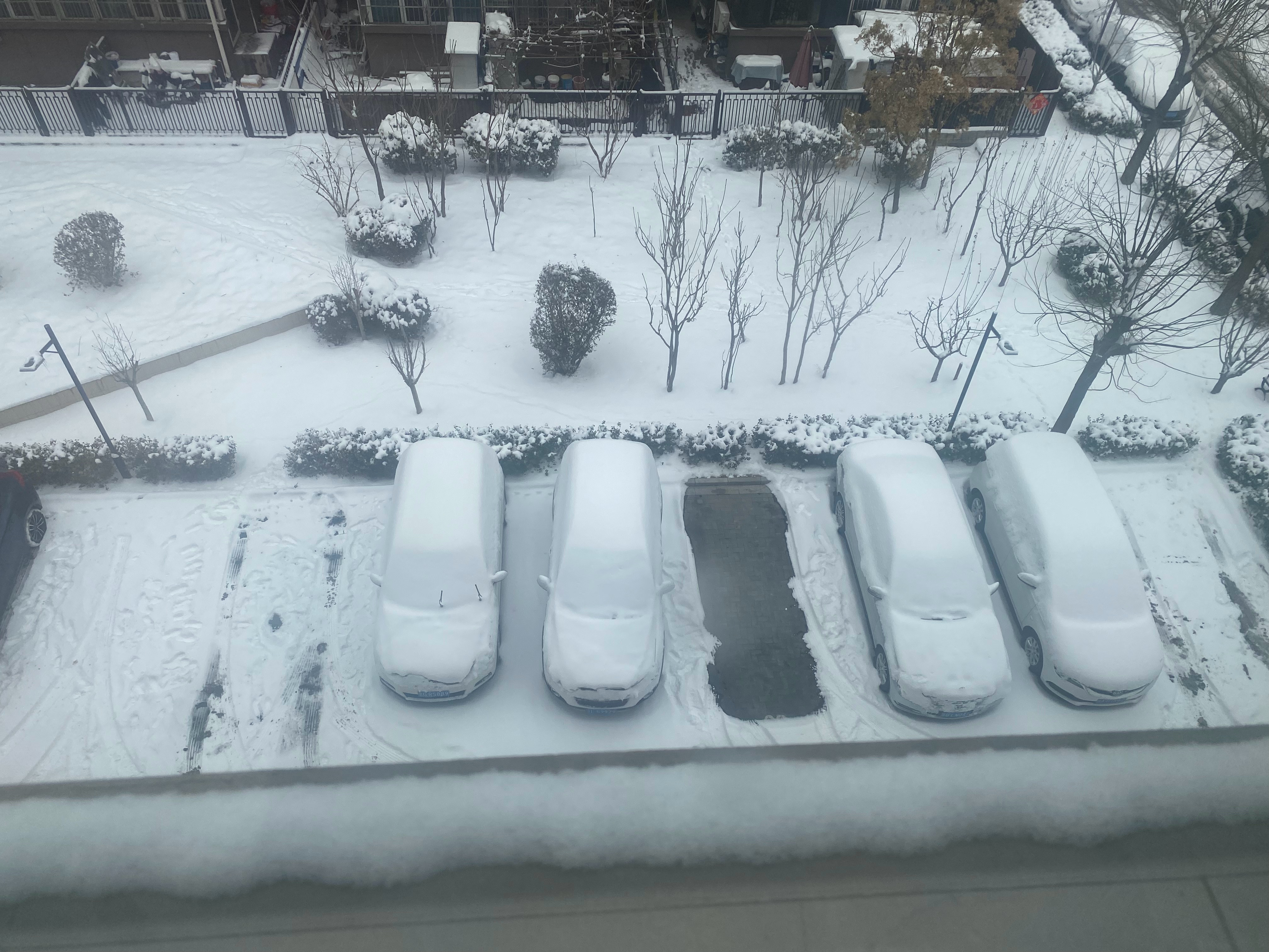 准备扫雪啦[doge] 来打雪仗啊[哈哈] ​​​