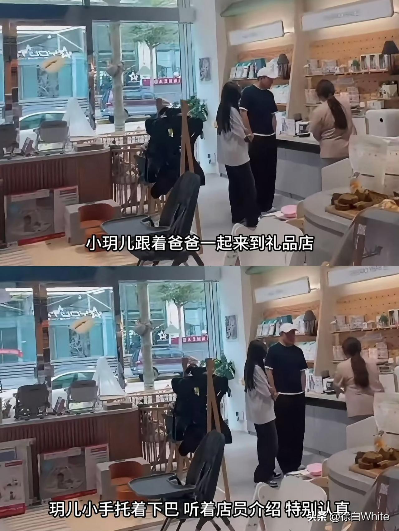 2月28日，大S女儿小玥儿母婴店给新生弟弟挑礼物，准确的说应该是，汪小菲带着女儿