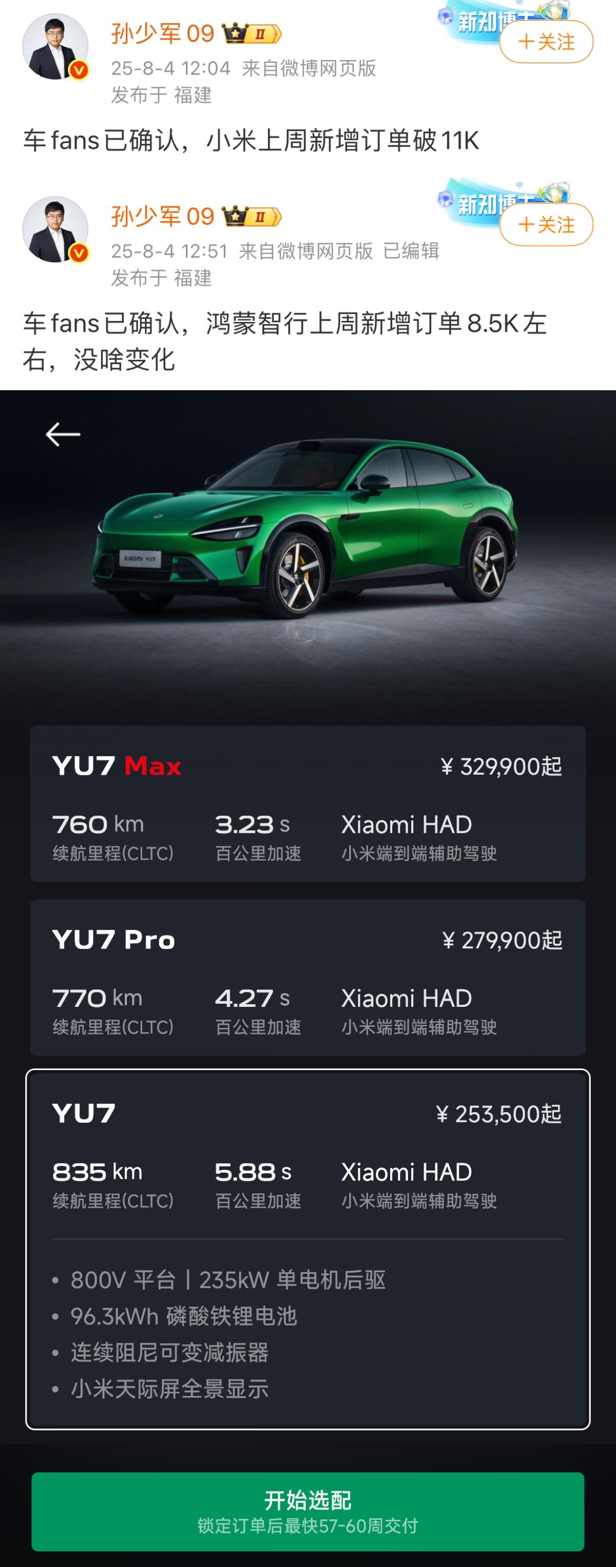 小米这成绩该怎么说呢~
只能说小米汽车的真的火，特别是YU7现在都要等57-6