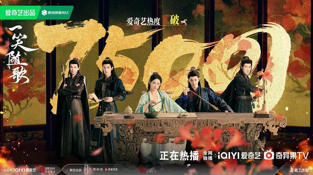 李沁、陈哲远《一笑随歌》热度破7500了，这部剧是不是播的还可以？ ​​​