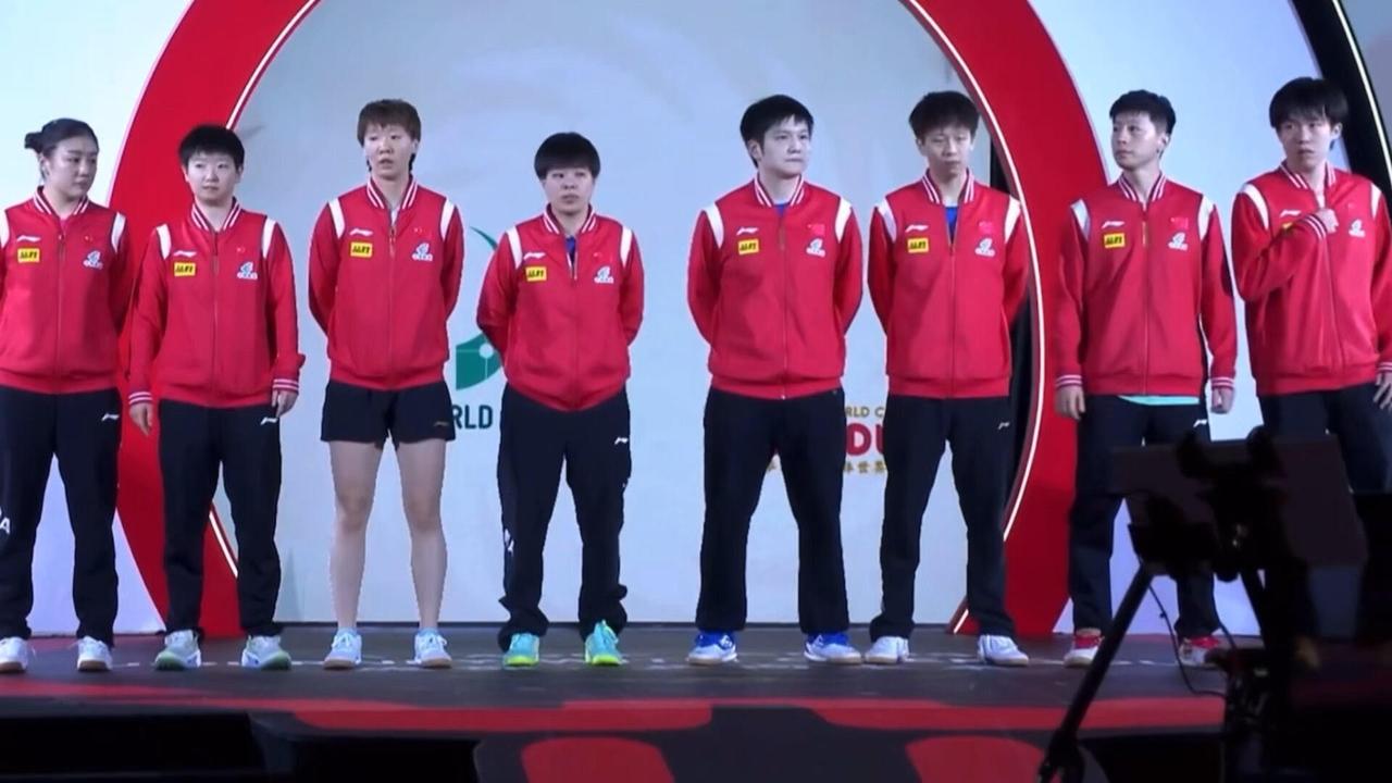 这大概是国乒的绝版阵容，成都混团现在是王楚钦和孙颖莎绝对的C位，他们两两搭配都是