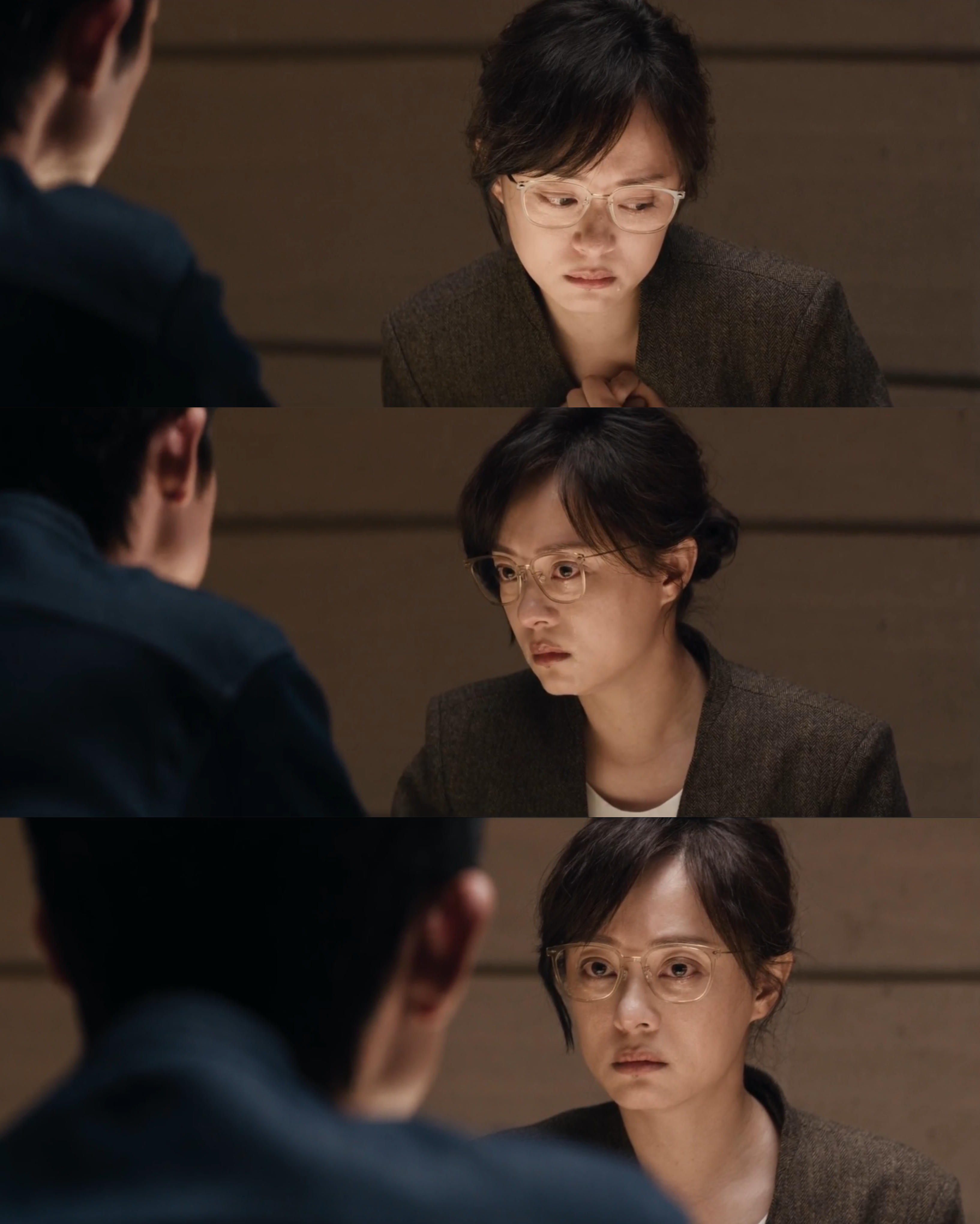 孙俪垂眼自责抬眼动容 颜聆别哭了🥺你哭我也想哭。想起蕾蕾的离世，颜老师仍然忍不