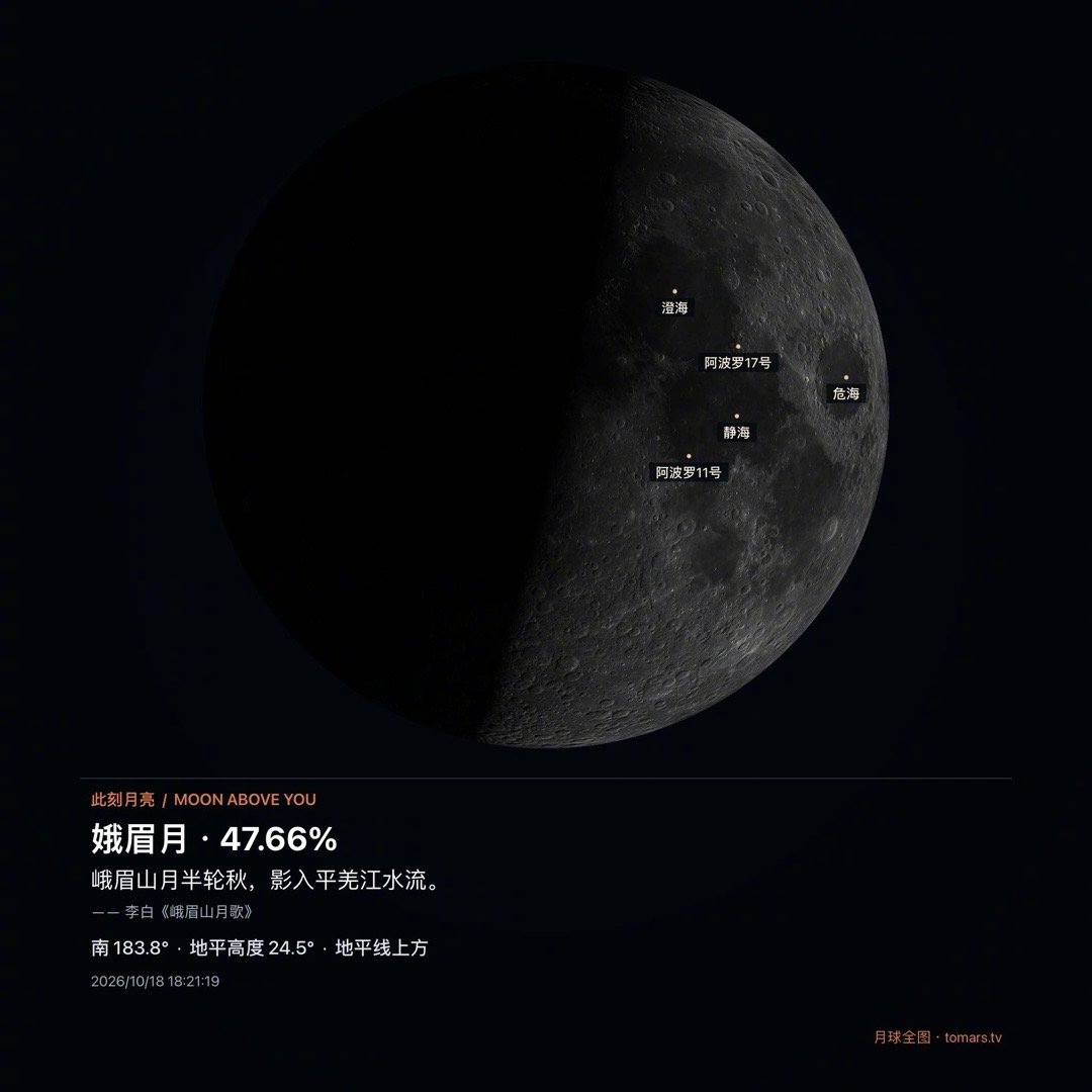 今晚的月亮，重阳至，秋意浓，愿平安喜乐。 ​​​
