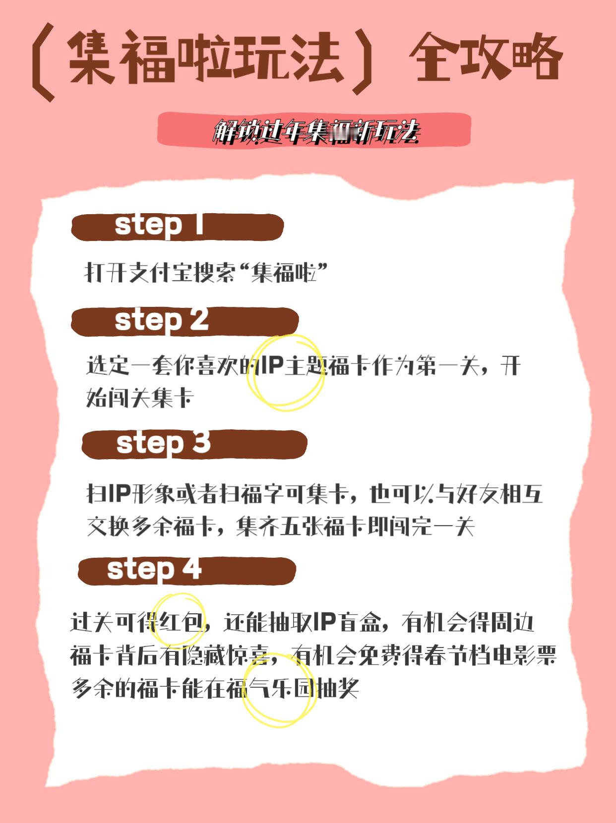 一分钟教你快速支付宝集福 家人们听我说，我研究懂了！简单来说就是每个人能集5套卡