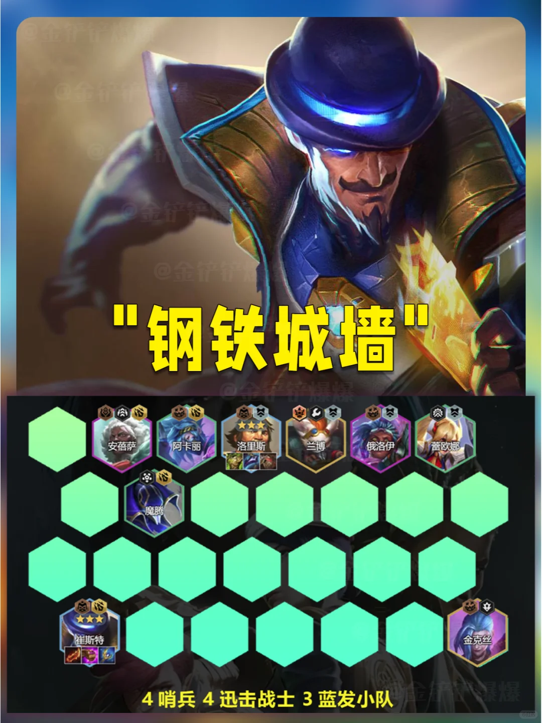 姐妹们！S13SSS级阵容！钢铁城墙！