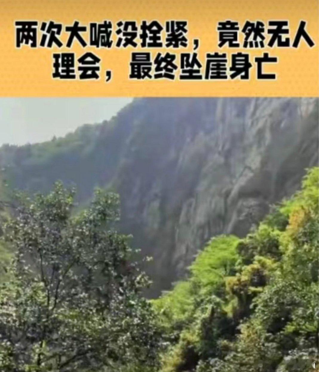 女孩秋千坠亡后同行朋友一直哭泣，现场比较可怕，一刹那间，阴阳相隔。同行朋友应吓"