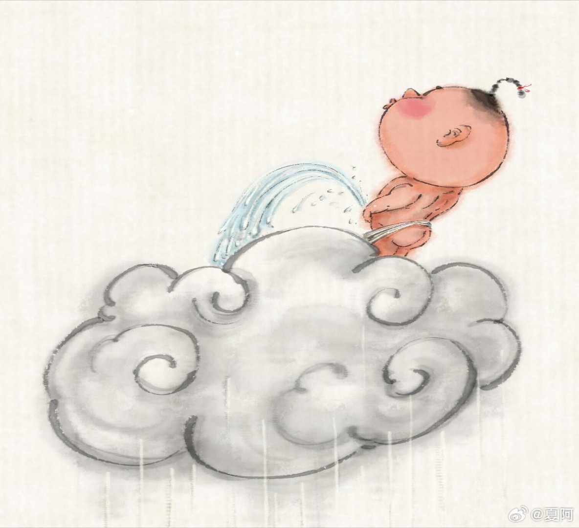 雨一直下，气氛不算融洽～ 