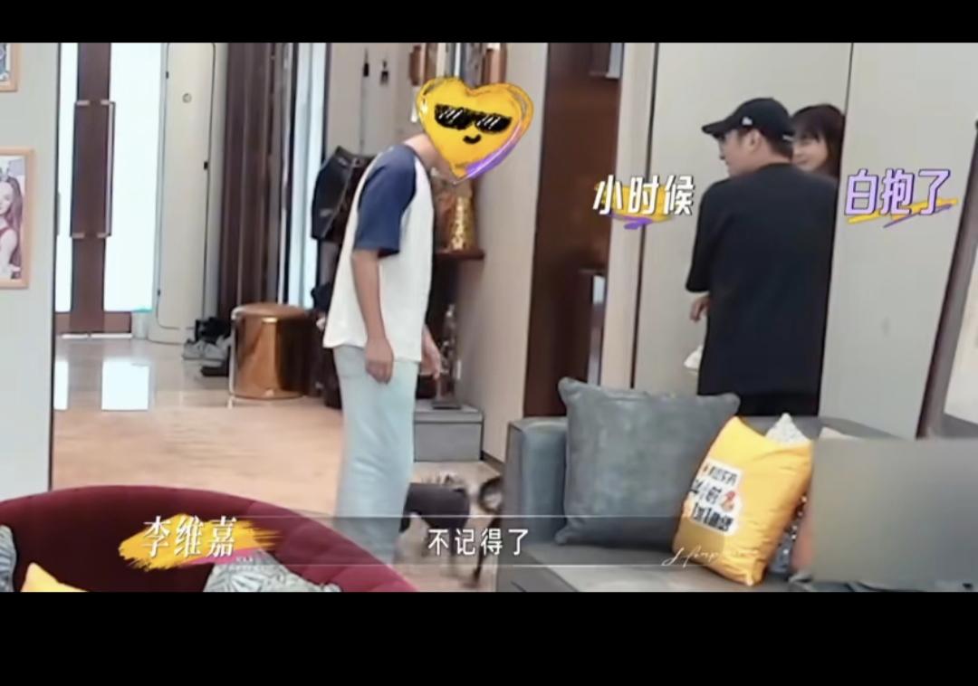 轩轩是那种习惯爸爸邹市明忽视自己的孩子，李维嘉来家里做客，冉莹颖说轩轩回来了，邹