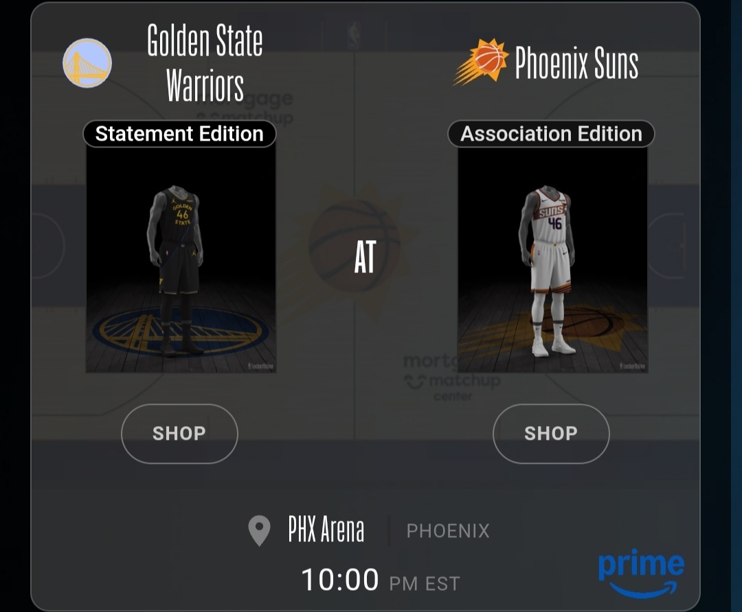 明天勇士vs太阳球衣计划勇士vs太阳金州勇士金州勇士