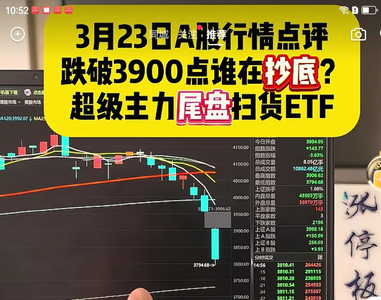 谁在今天尾盘抄底了，这是博主分享的信息，是超级主力！
"收尸"来了，有谁被收了没