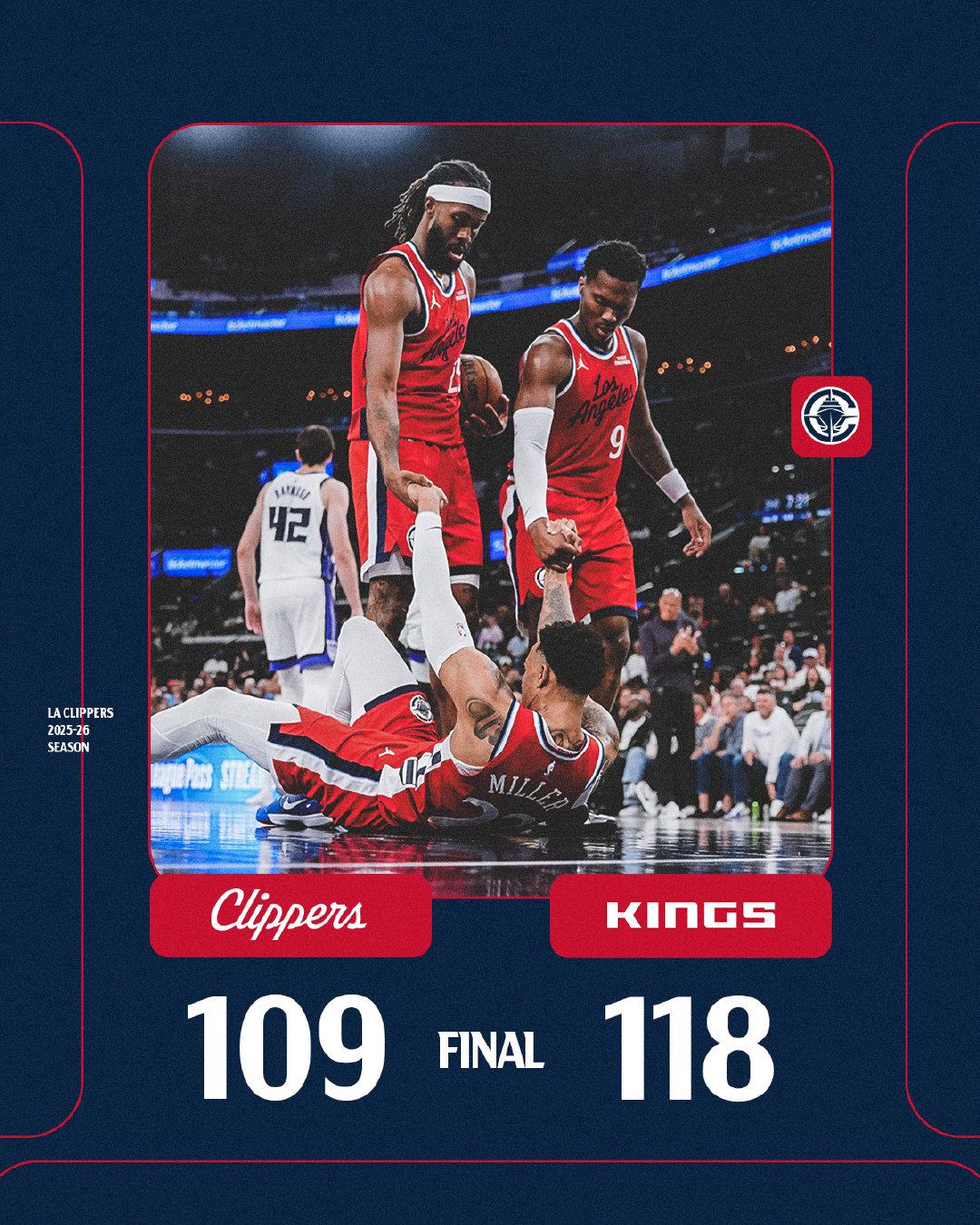 果然快船还是输了！
早知道最后会是“赔了夫人又折兵”，还不如今天这场背靠背的比赛